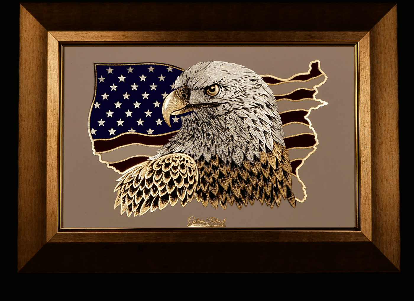 American Eagle & Map – 24K Gold & 925 Silver Special Edition