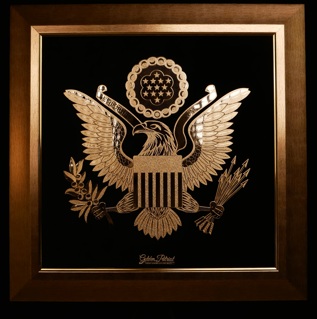 The Great Seal of the United States finished in 24K gold