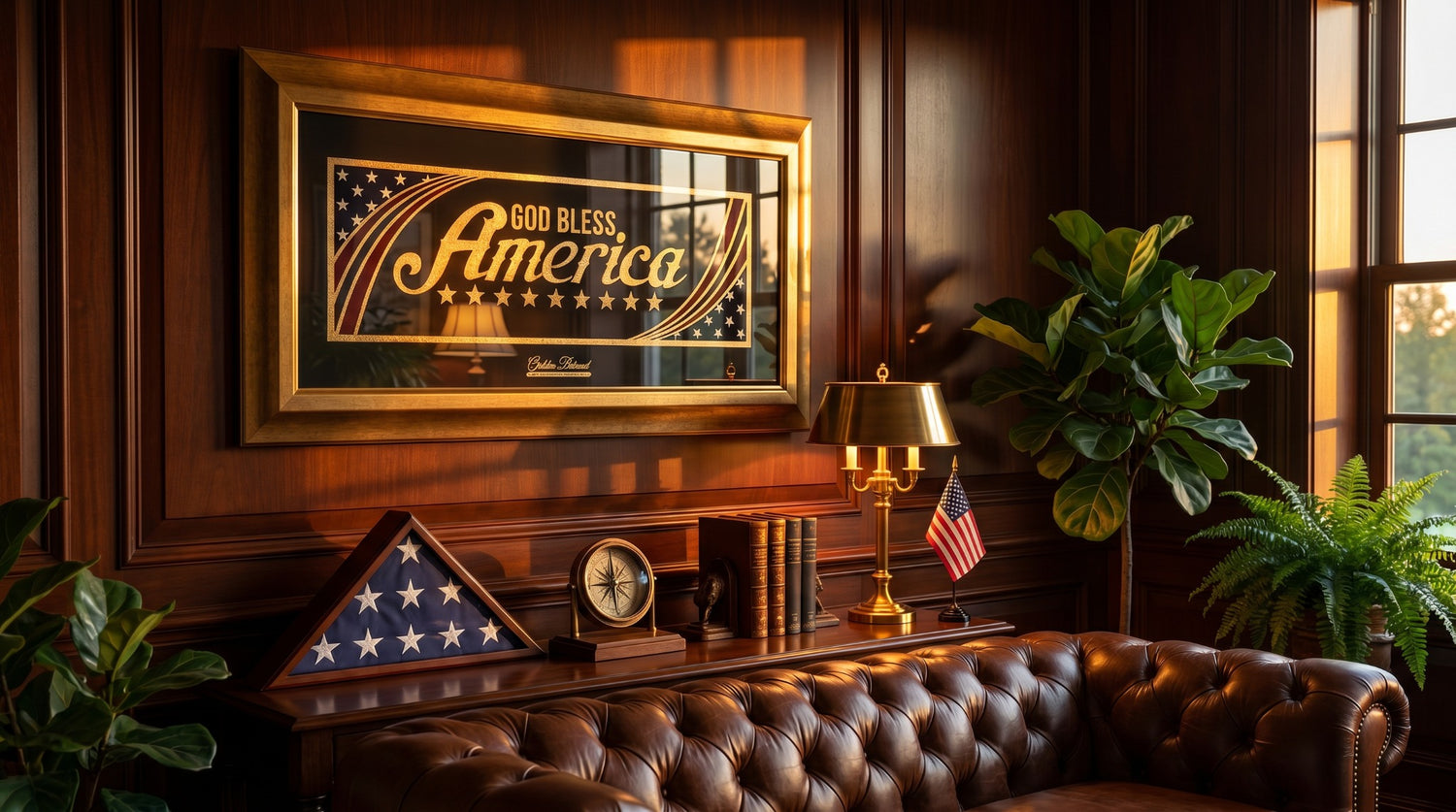 God Bless America - 24K Gold & 925 Silver - Limited Edition