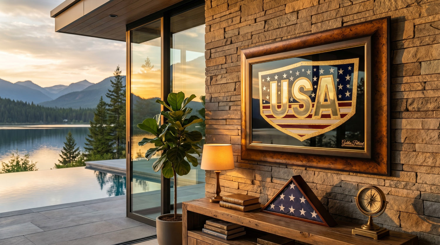 Golden USA - Full Color 24K Gold & 925 Silver