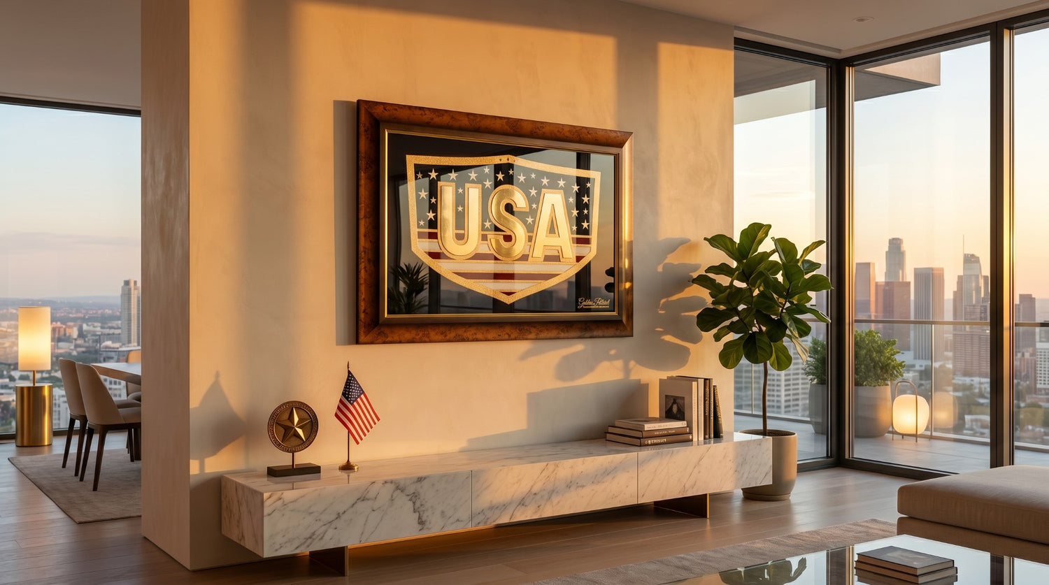 Golden USA - Full Color 24K Gold & 925 Silver