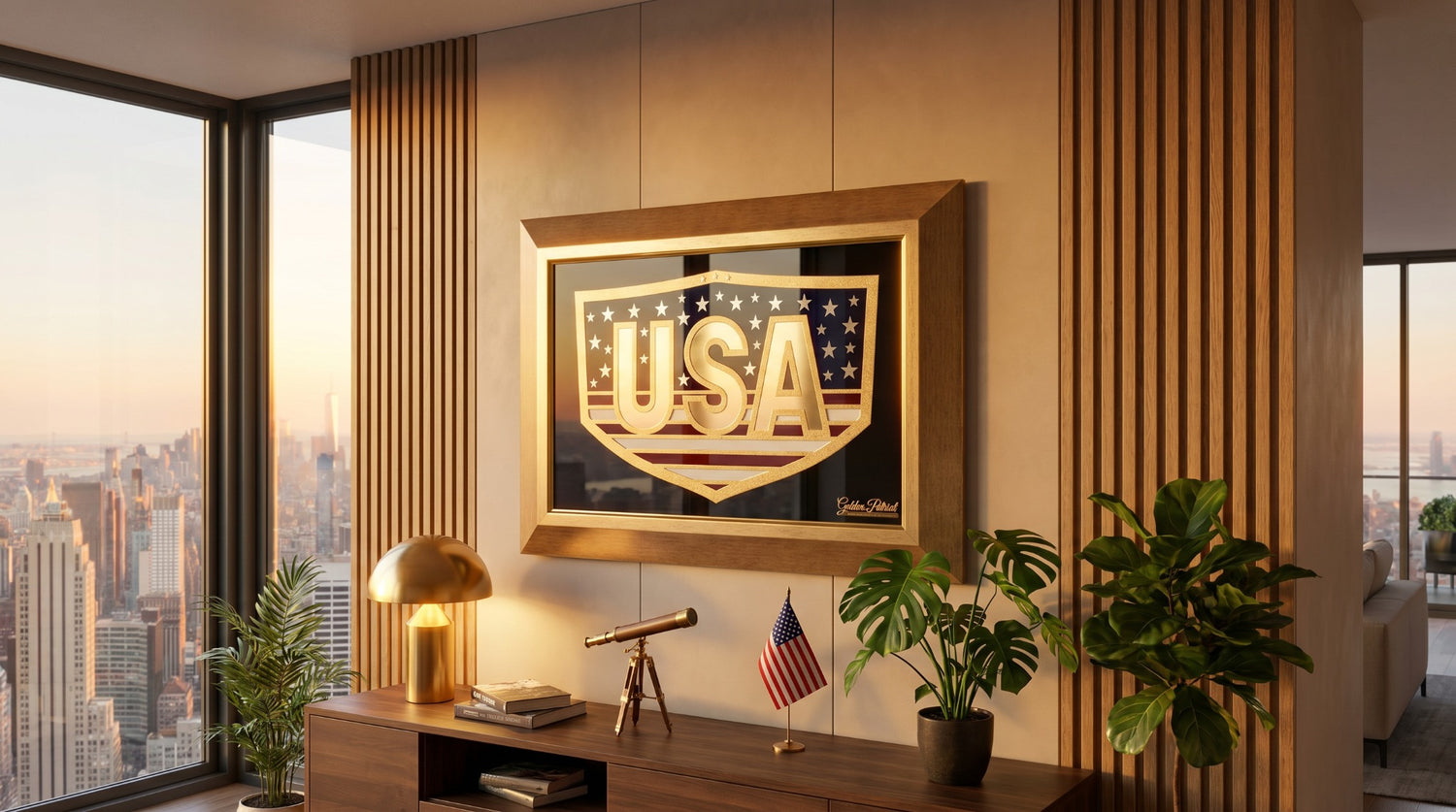 Golden USA - Full Color 24K Gold & 925 Silver