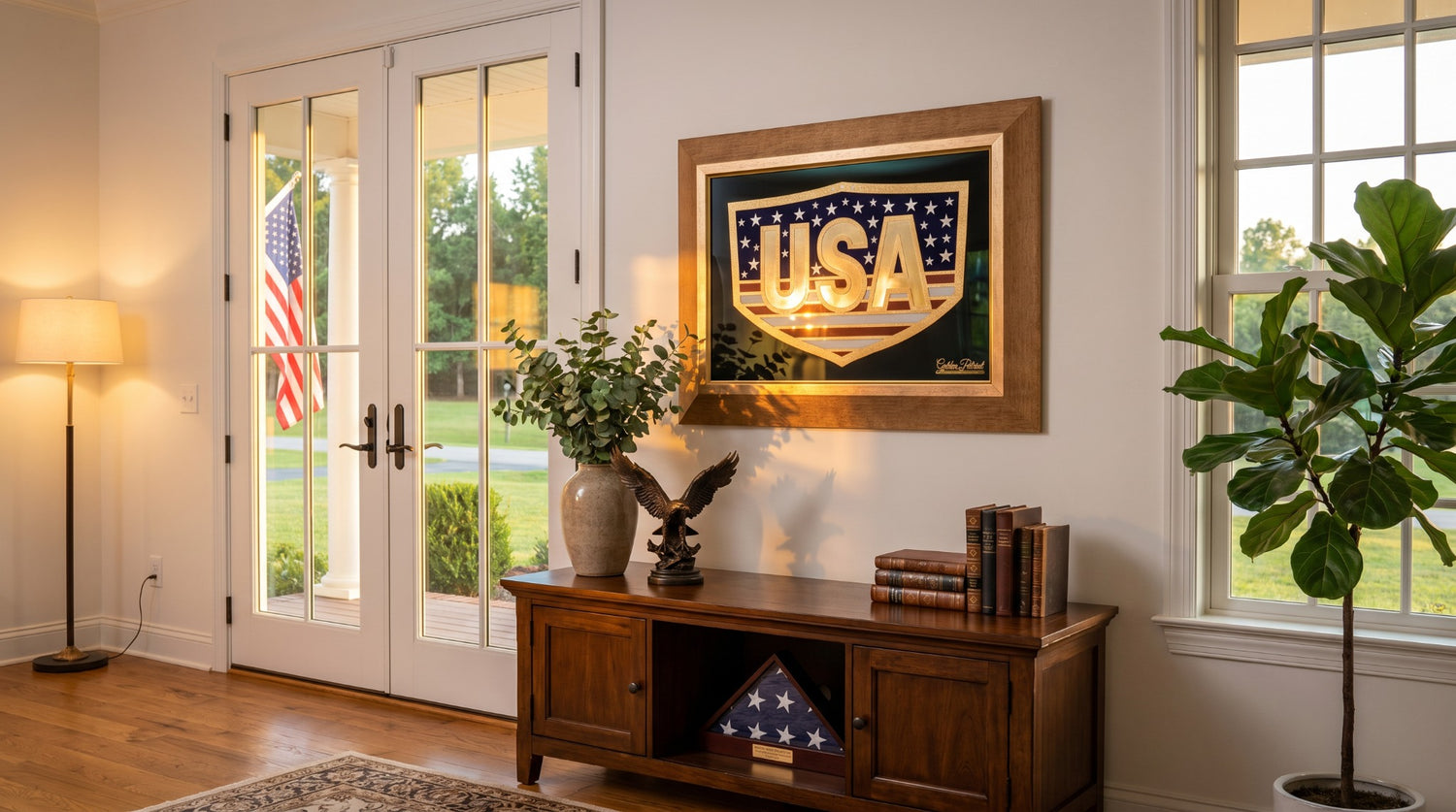 Golden USA - Full Color 24K Gold & 925 Silver