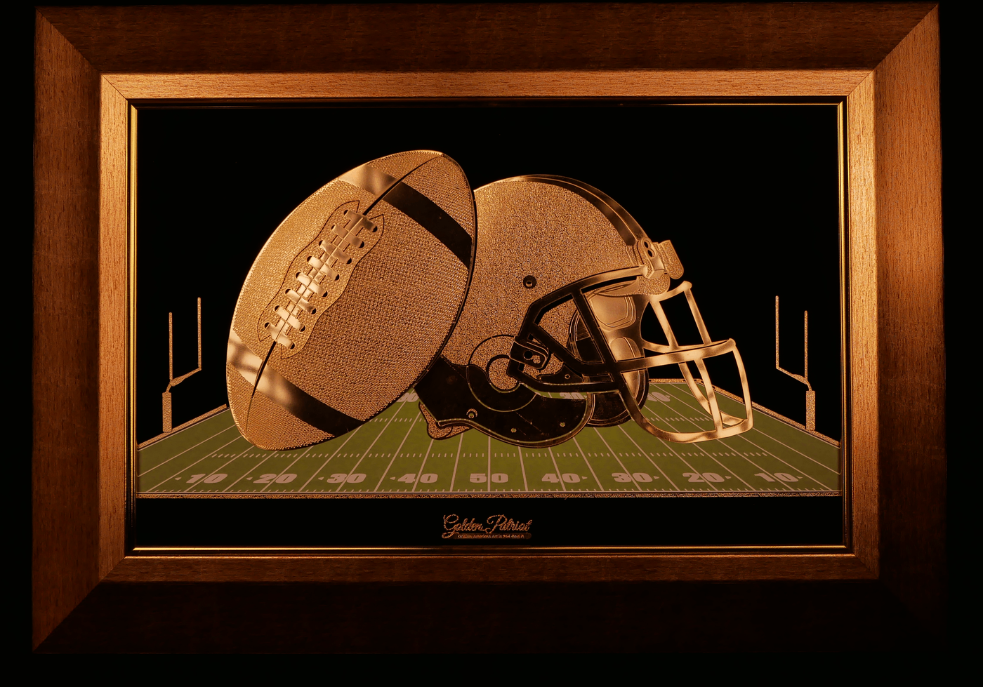 Golden Football - First Game Tribute in Real 24K Gold