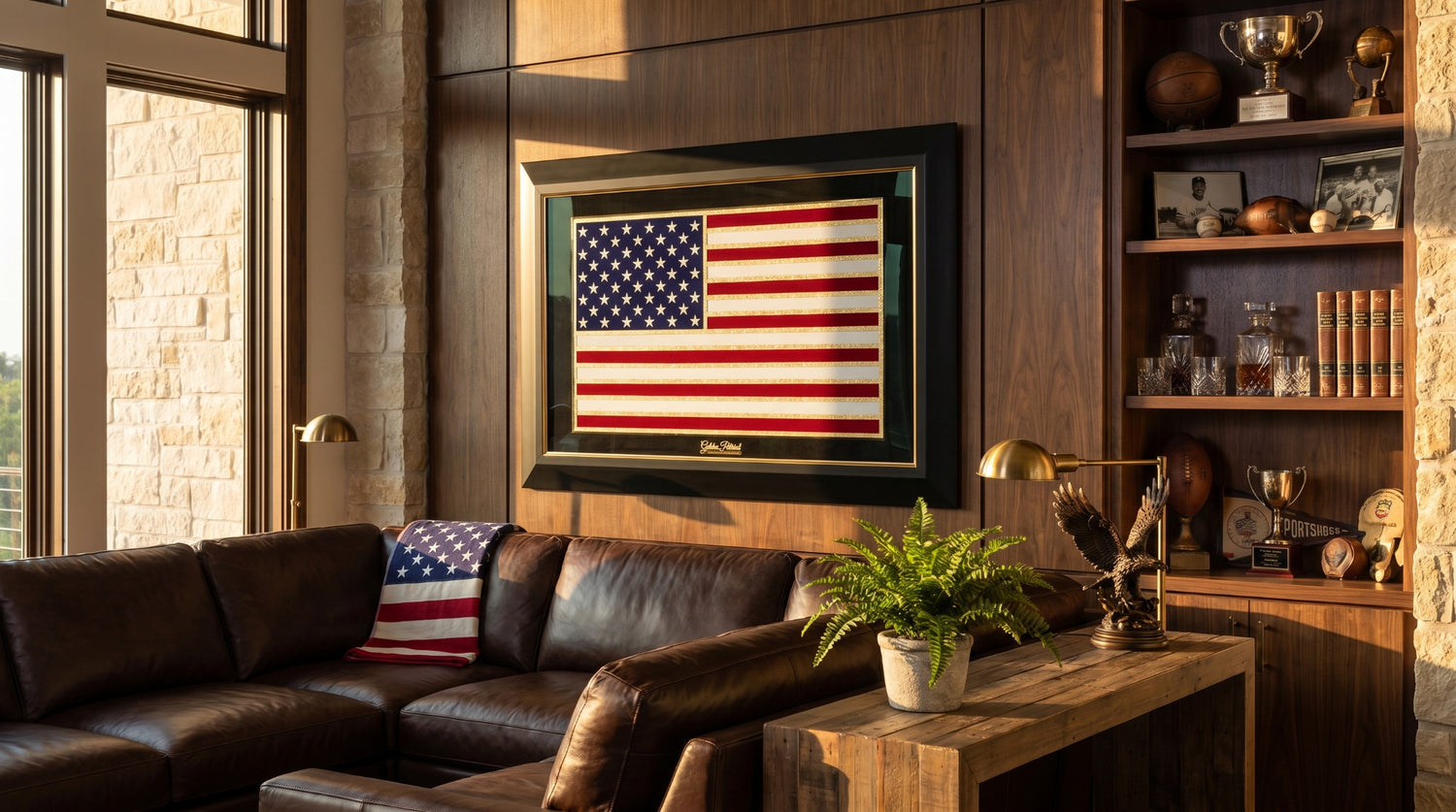 Golden Flag Full Color 24K Gold & 925 Silver
