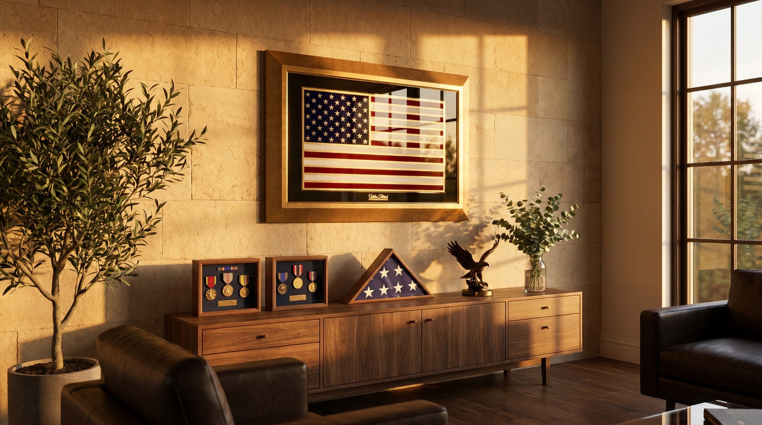 Golden Flag Full Color 24K Gold & 925 Silver