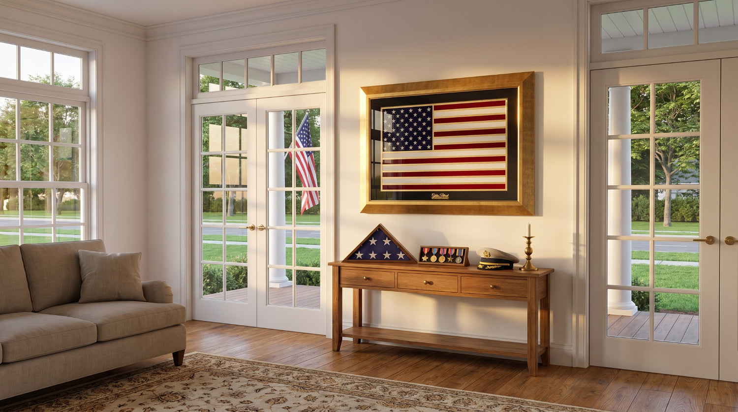 Golden Flag Full Color 24K Gold & 925 Silver
