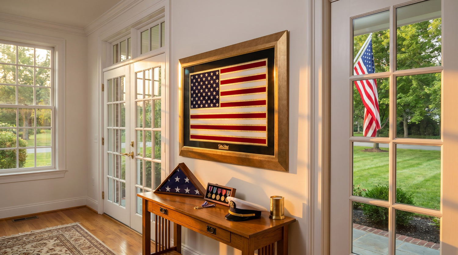 Golden Flag Full Color 24K Gold & 925 Silver