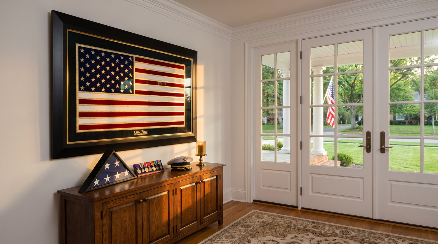 Golden Flag Full Color 24K Gold & 925 Silver